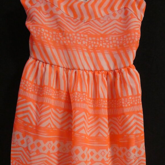 CHILDREN'S PLACE | small (5/6) | Fully Lined Orange Sleeveless Summer Dress - Picture 7 of 16